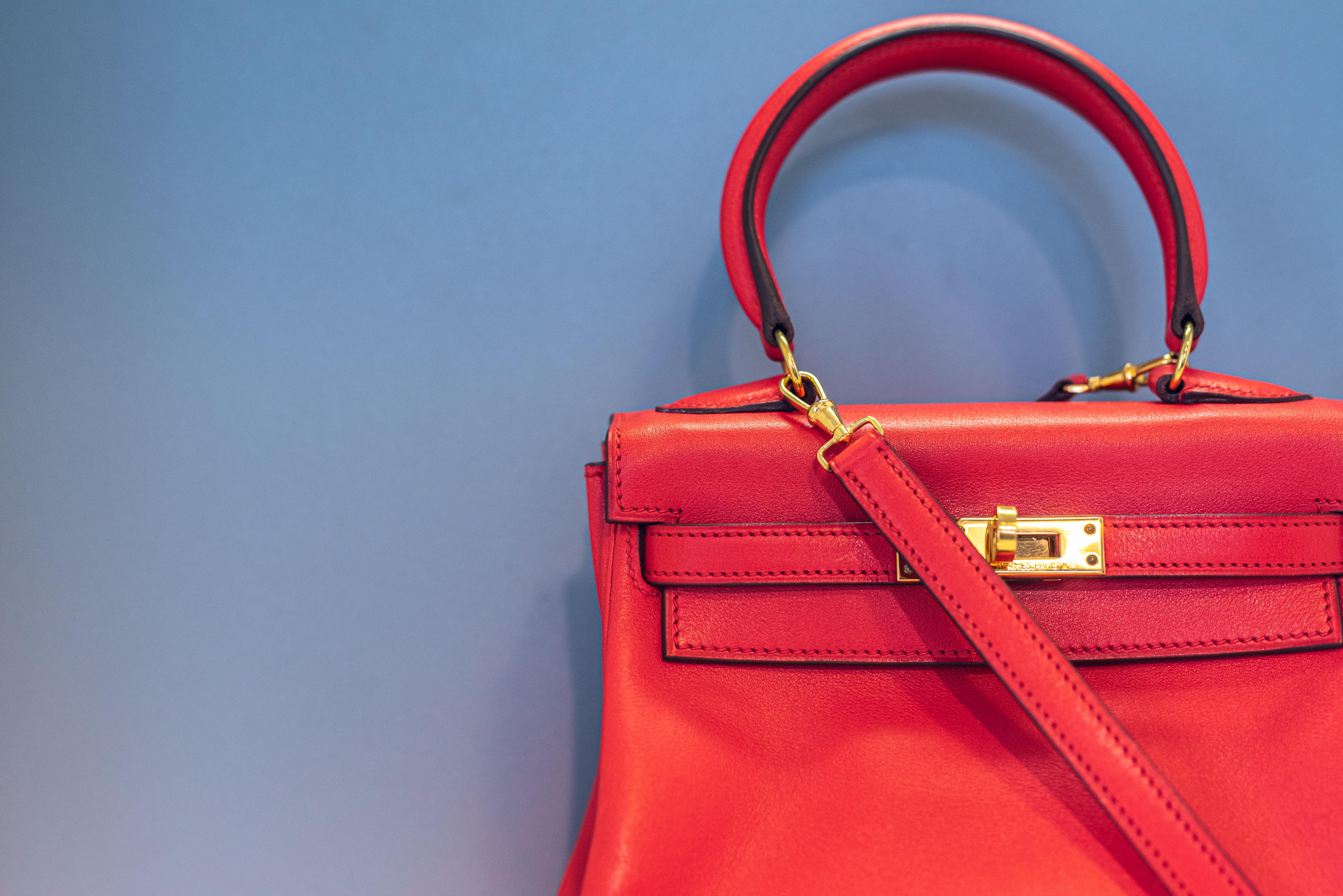 Red Hermès Mini Kelly 20 size Unica