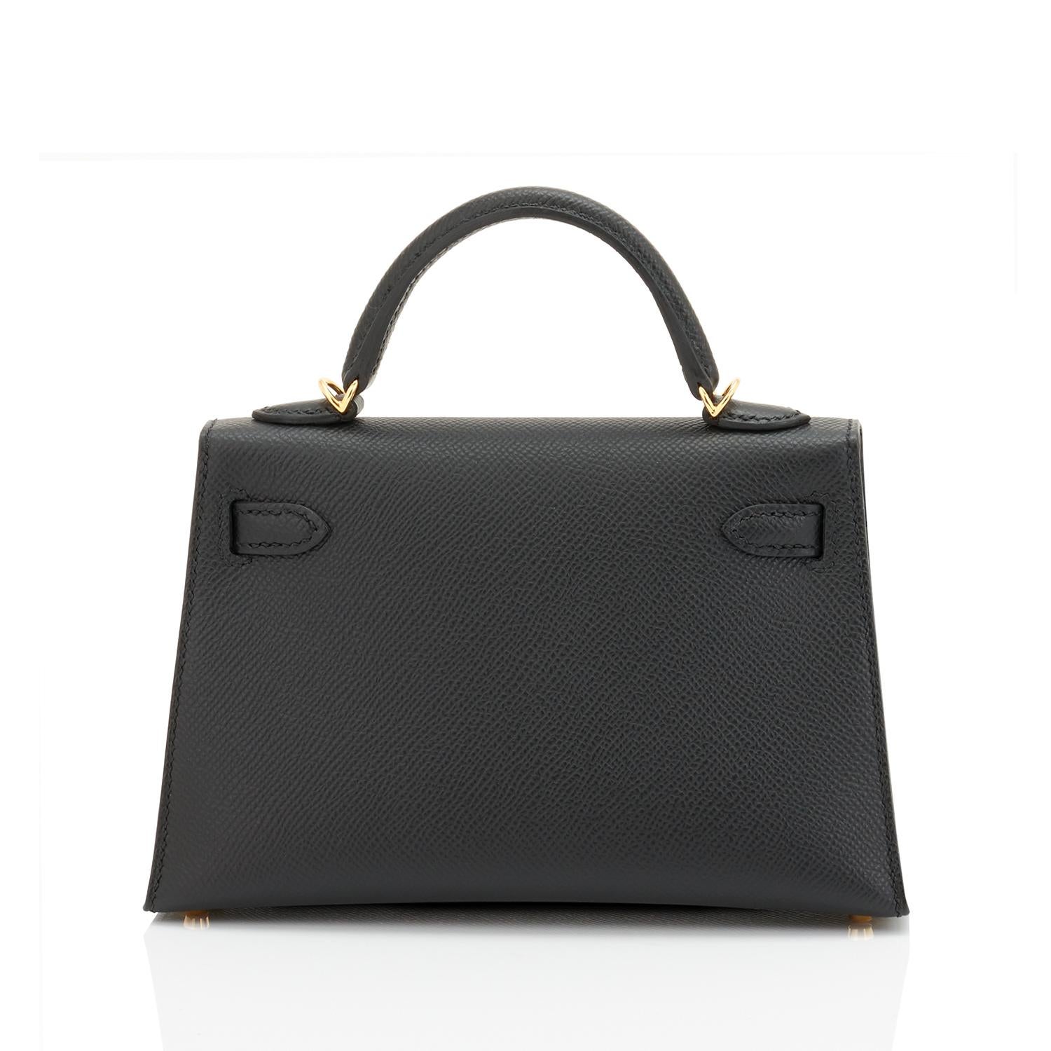 hermes mini kelly black