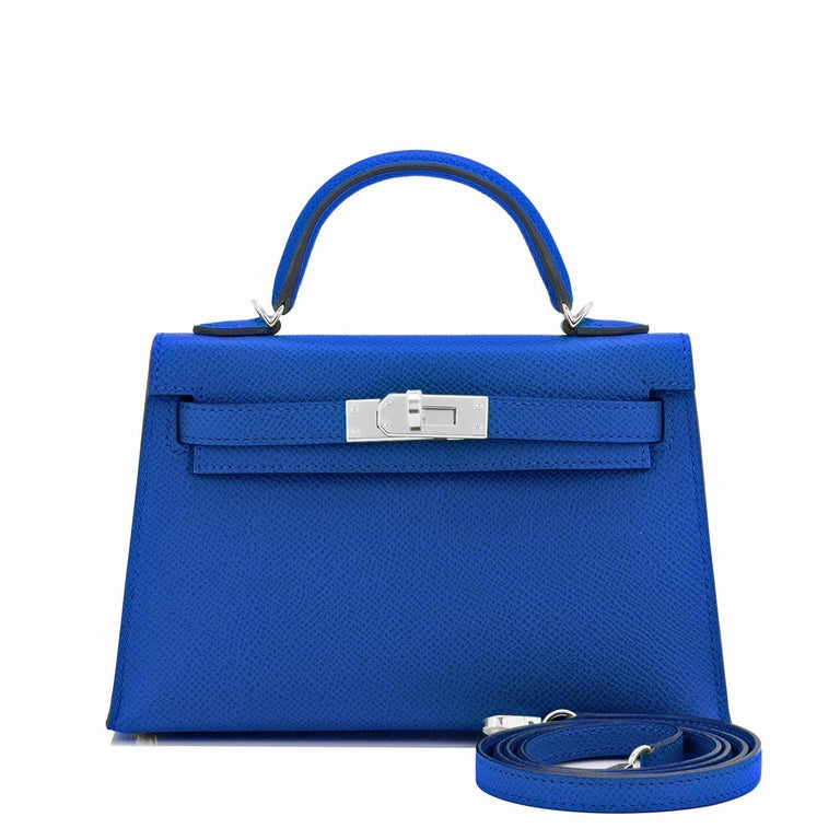 Hermes Kelly in blue  Hermes kelly, Top handle bag, Bags