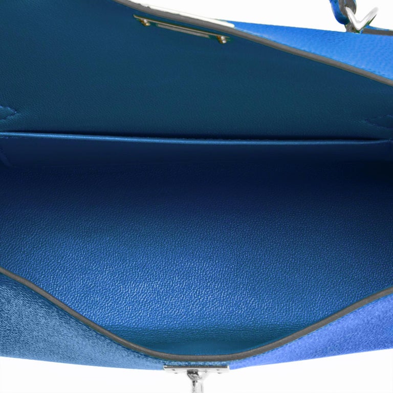 Available 🌬 Hermes Kelly mini ☀️ Blue brume ☀️ Veau Epsom ☀️ PHW ⠀ ✓Brand  new, Store fresh ⠀ ✓Full set & original receipt ⠀ ✓For more…