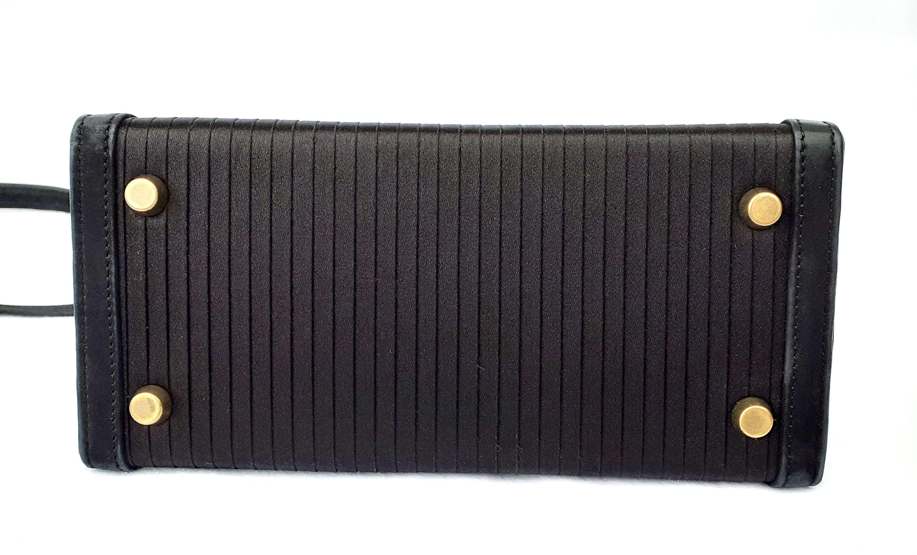 Hermès Mini Kelly 20cm Sellier Bag Satin Doblis Leather Gold Hdw For Sale 4