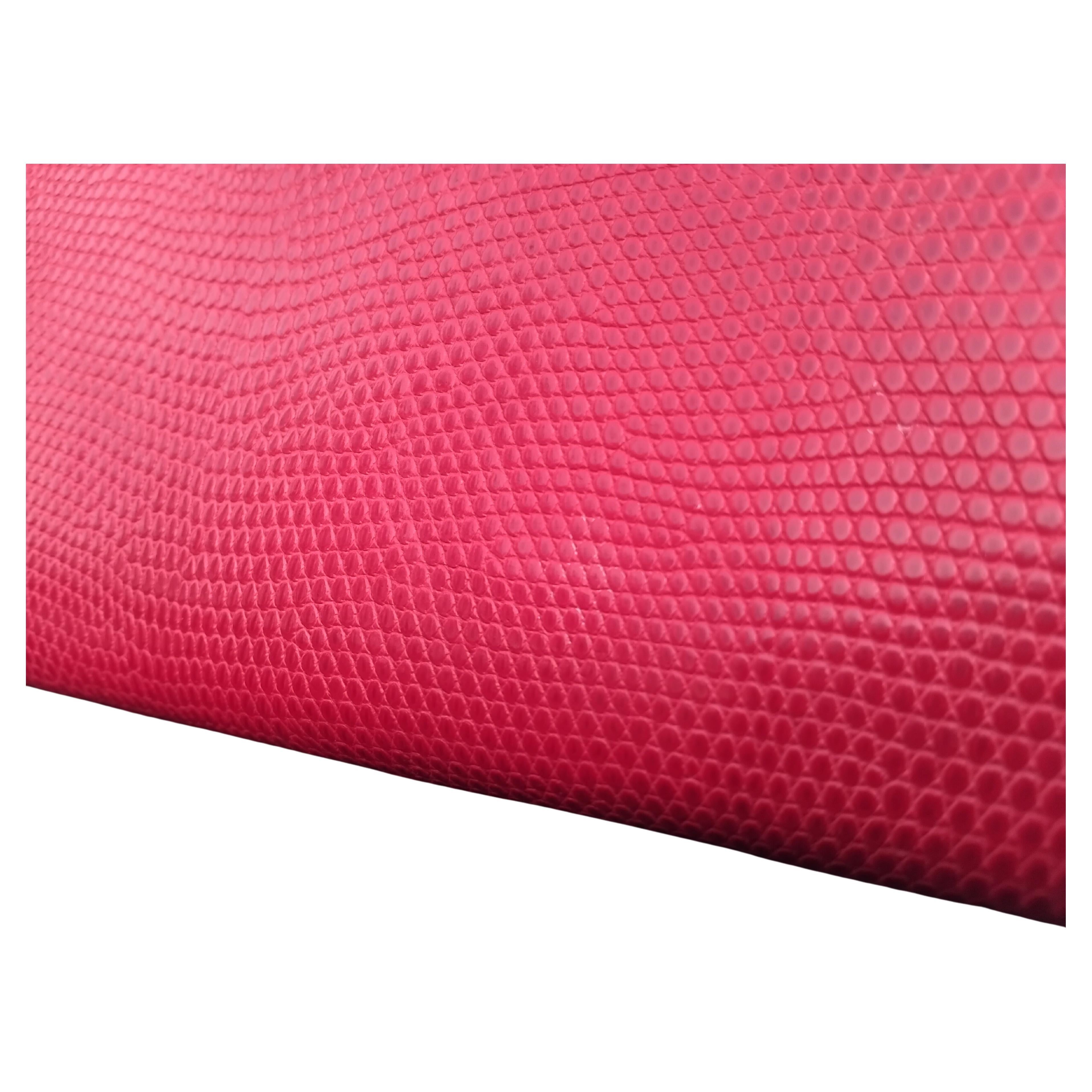 Hermès Mini Kelly 20cm Sellier Bag Shiny Red Lizard Gold Hdw Vintage en vente 15