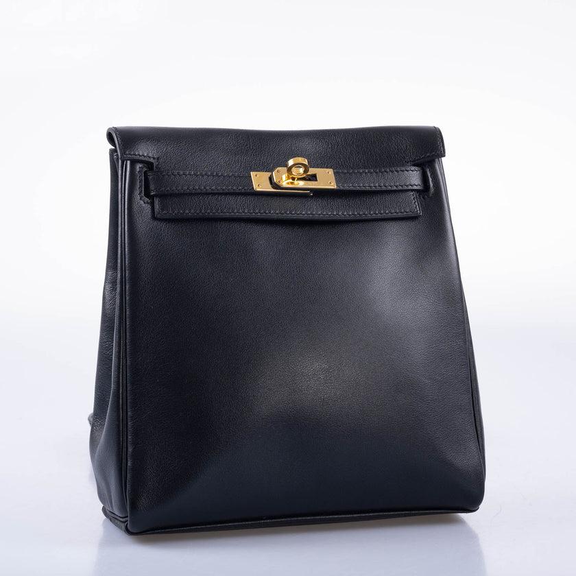 Hermès Mini Kelly Ado 20 Black Gulliver Gold Hardware 2
