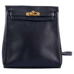 Hermes Kelly 20 Mini Vintage Bag Black Pleated Silk Suede Trim Gold Ha –  Mightychic