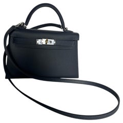 Hermes Mini Kelly Ardoise Bag