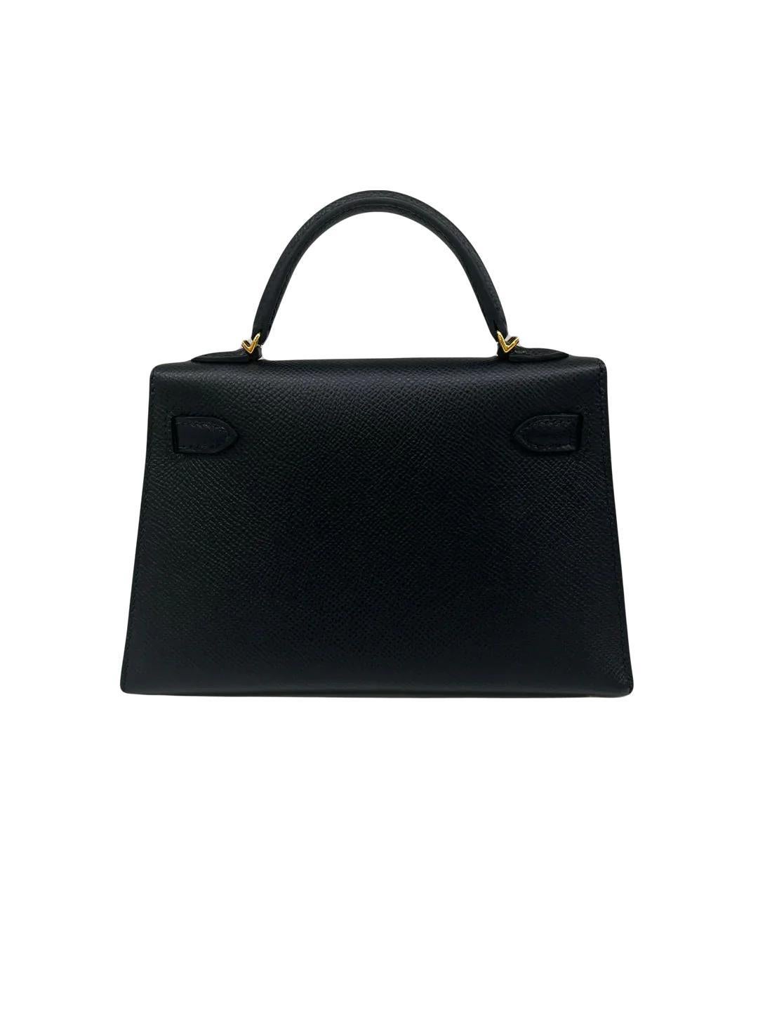 This exclusive piece from the Hermes collection will add an exquisite touch of luxury to your wardrobe. Crafted from premium Epsom Sellier leather and finished with a mini Kelly silhouette, this beautiful black GHW is the perfect sophisticated