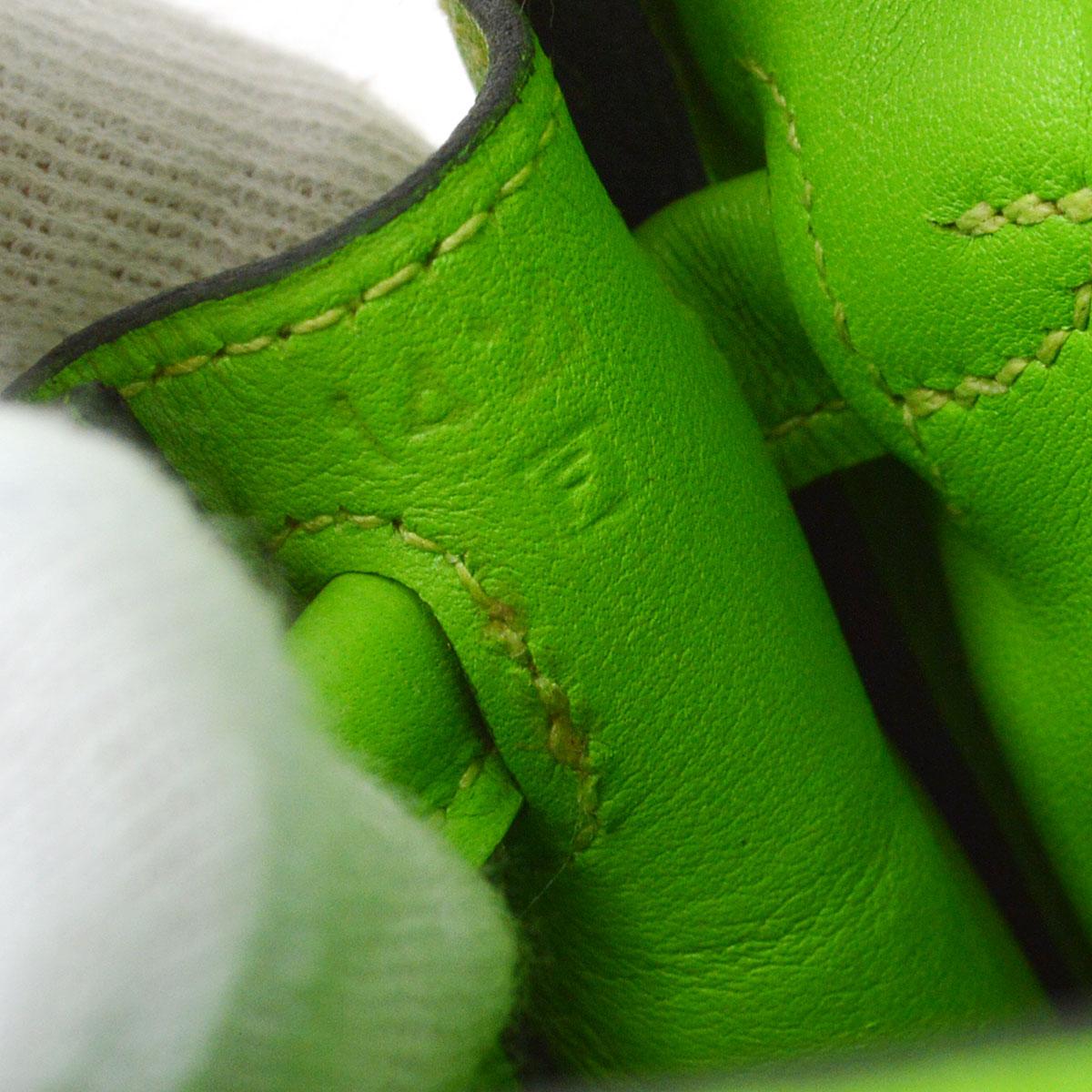Hermes Mini Kelly Doll Mascot Handbag Apple Green Veau Gulliver For Sale 6