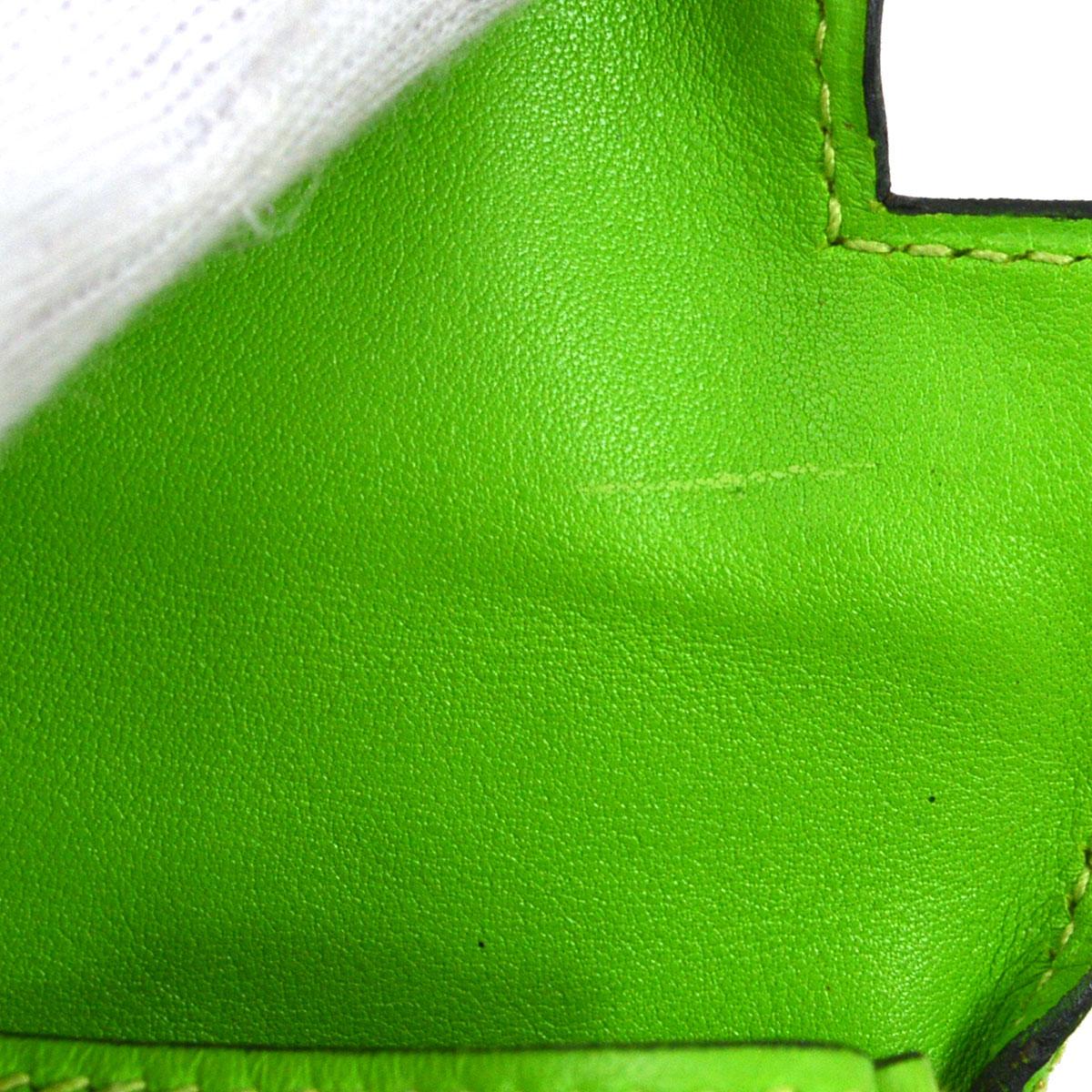Hermes Mini Kelly Doll Mascot Handbag Apple Green Veau Gulliver For Sale 3