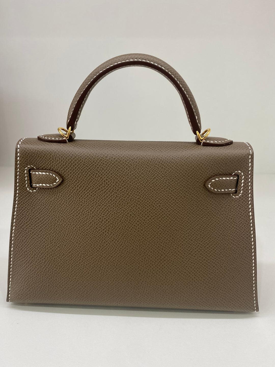 Hermes Mini Kelly Etoupe GHW 2023 In New Condition In Double Bay, AU