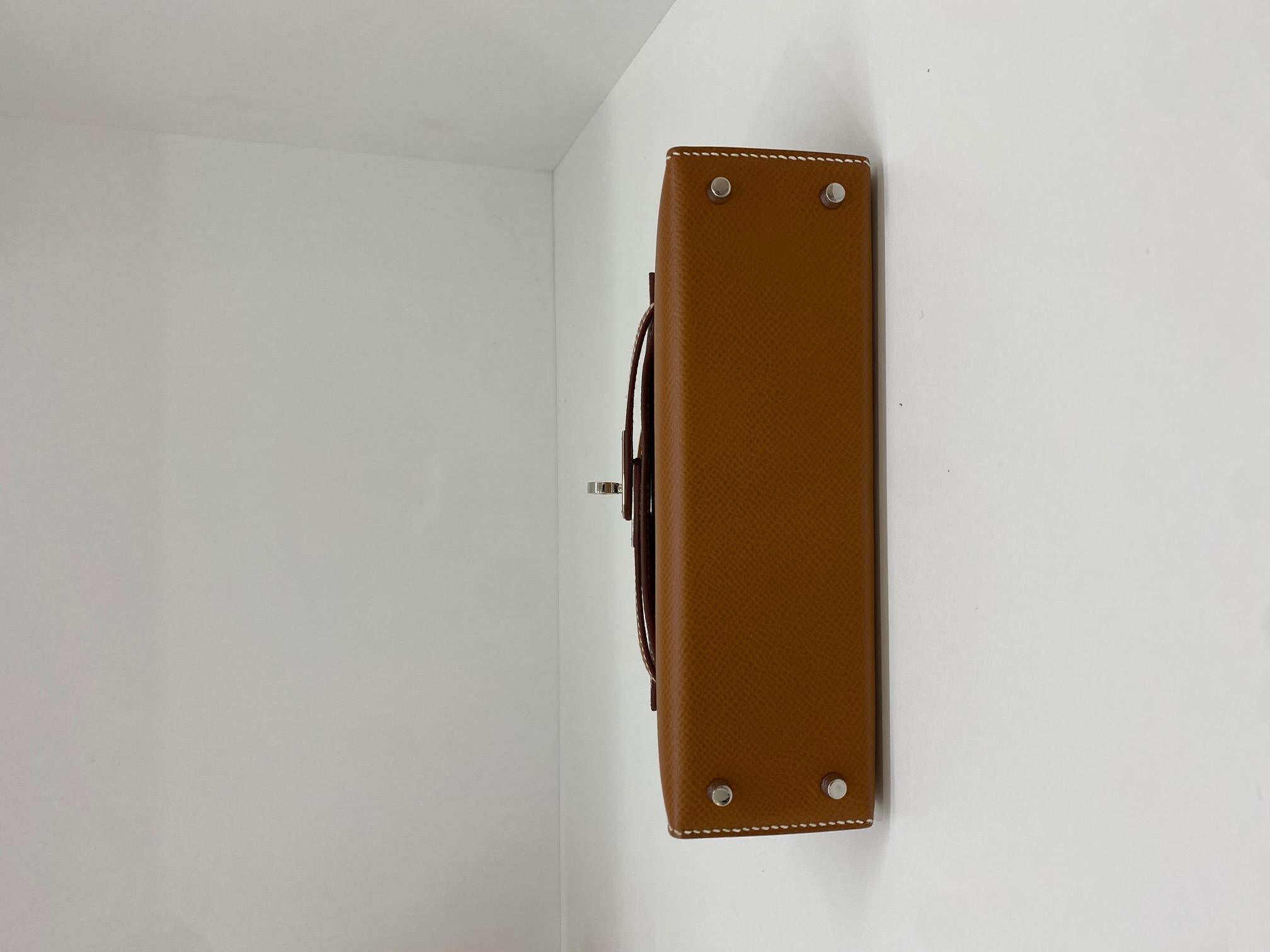 Hermes Mini Kelly Gold GHW For Sale 1