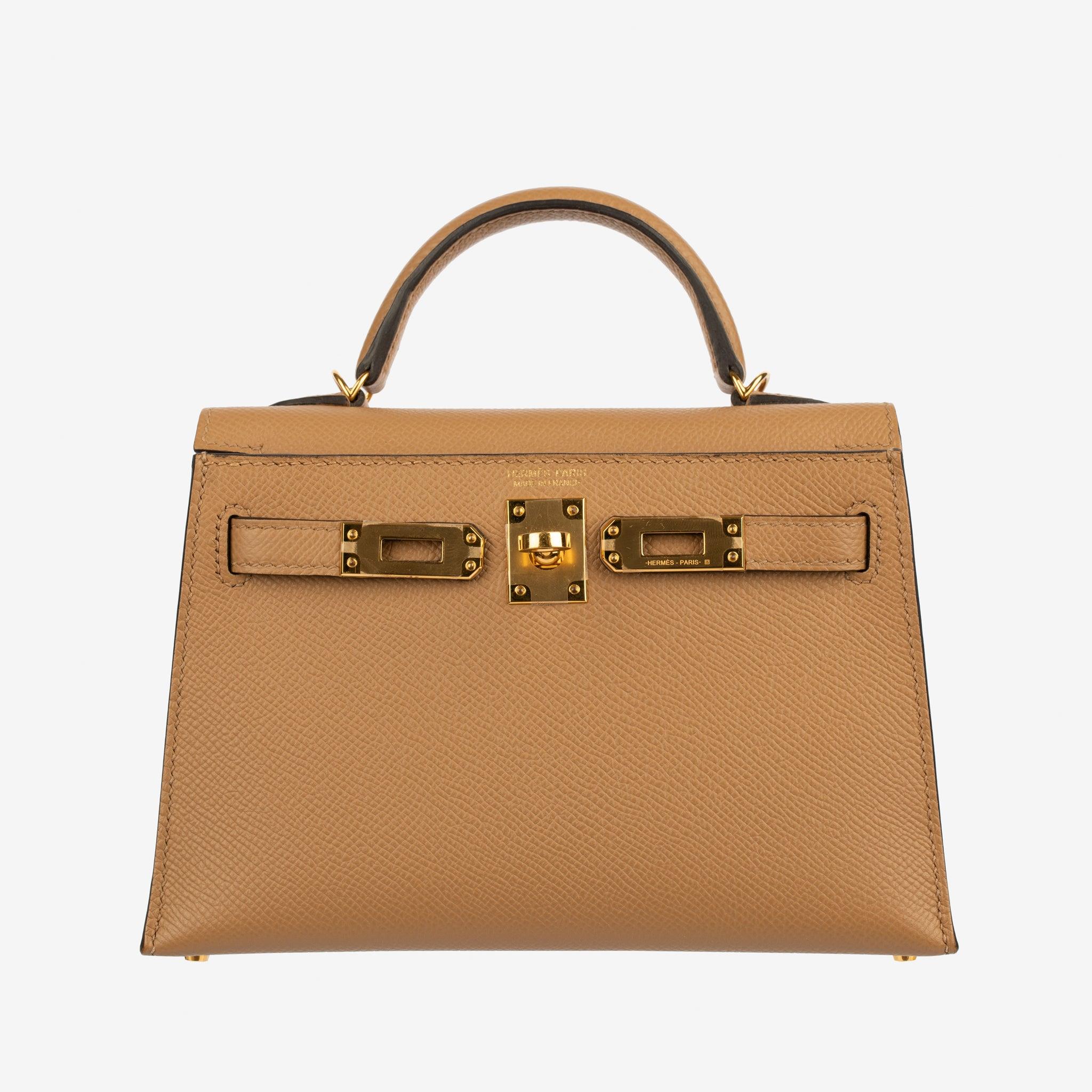Hermes Mini Kelly II Chai Epsom Leather Gold Hardware im Zustand „Neu“ im Angebot in Sydney, New South Wales