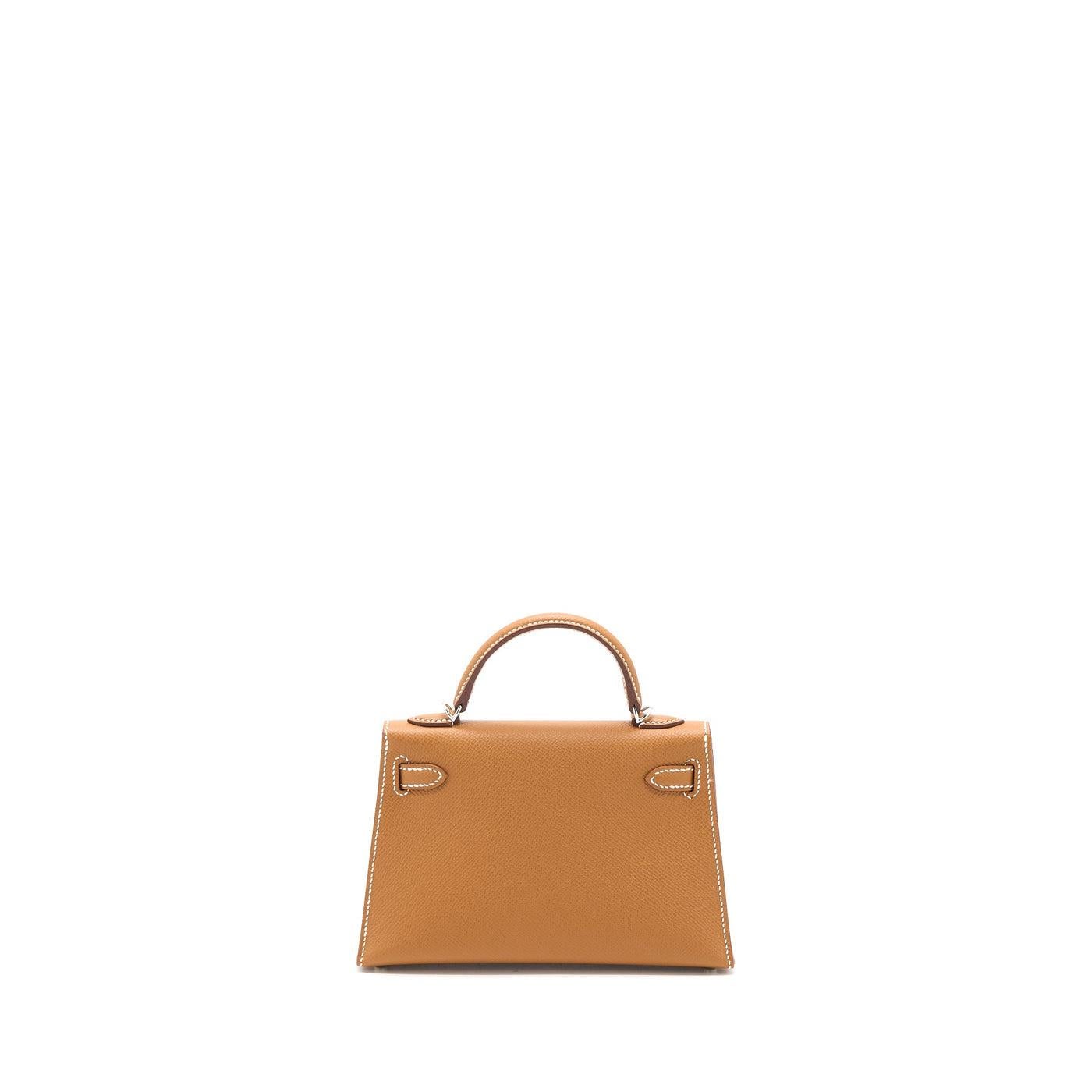 Mini sac Hermès KELLY II EPSOM doré à l'or STAMP U Neuf - En vente à Double Bay, AU