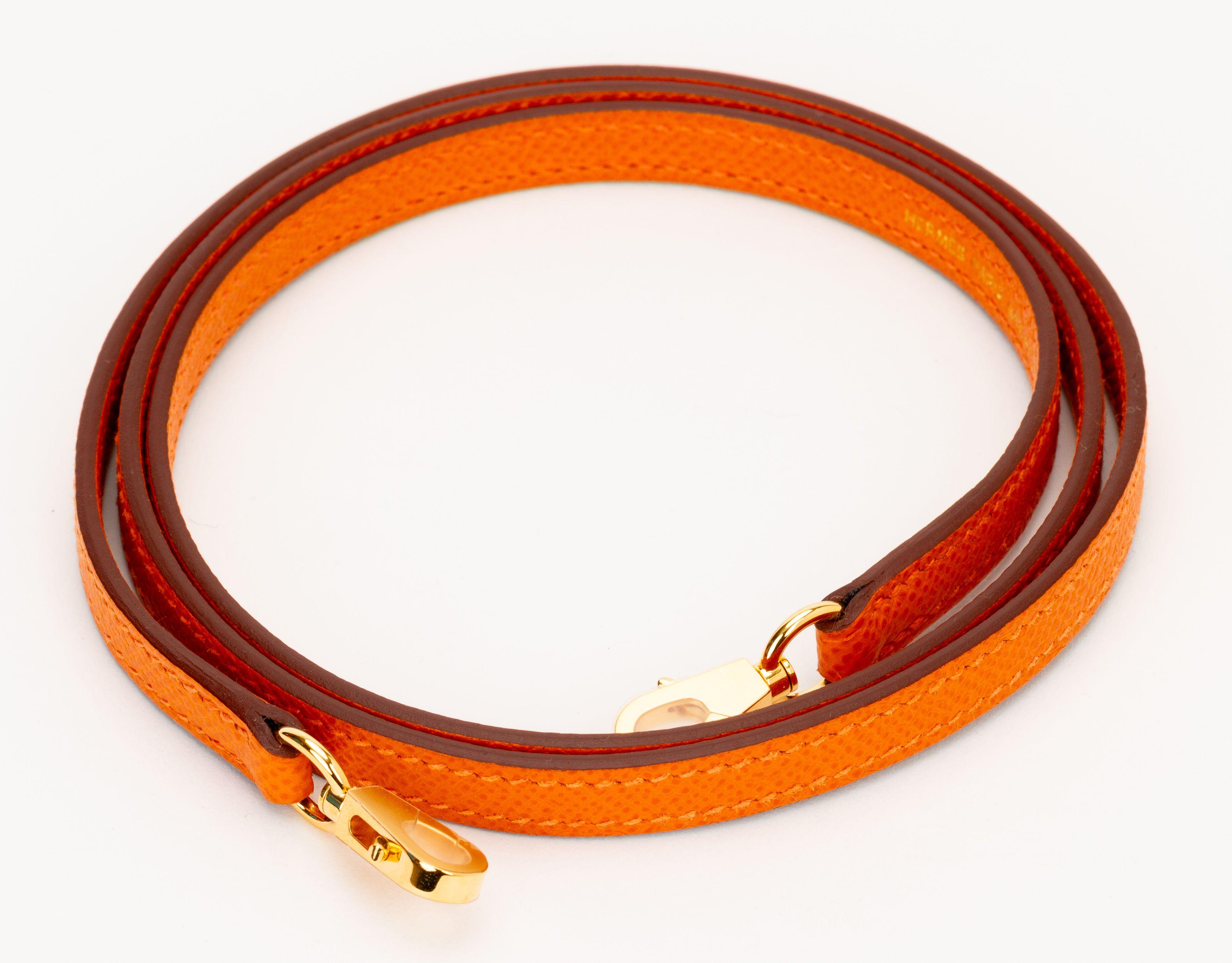 Hermès Mini Kelly Sellier Orange Epsom Brand New In Original Box en venta 3