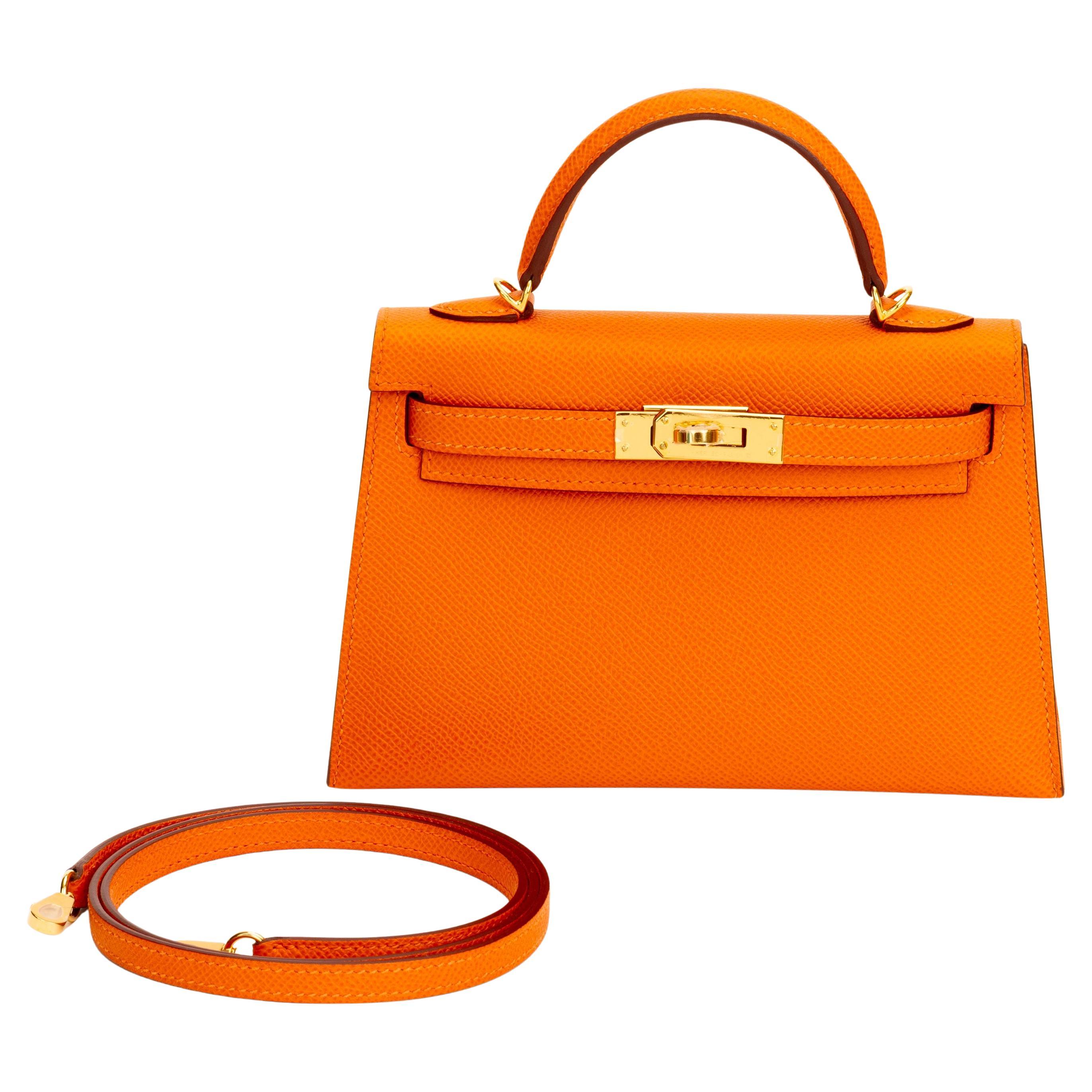 Hermès Mini Kelly Sellier Orange Epsom Brand New In Original Box