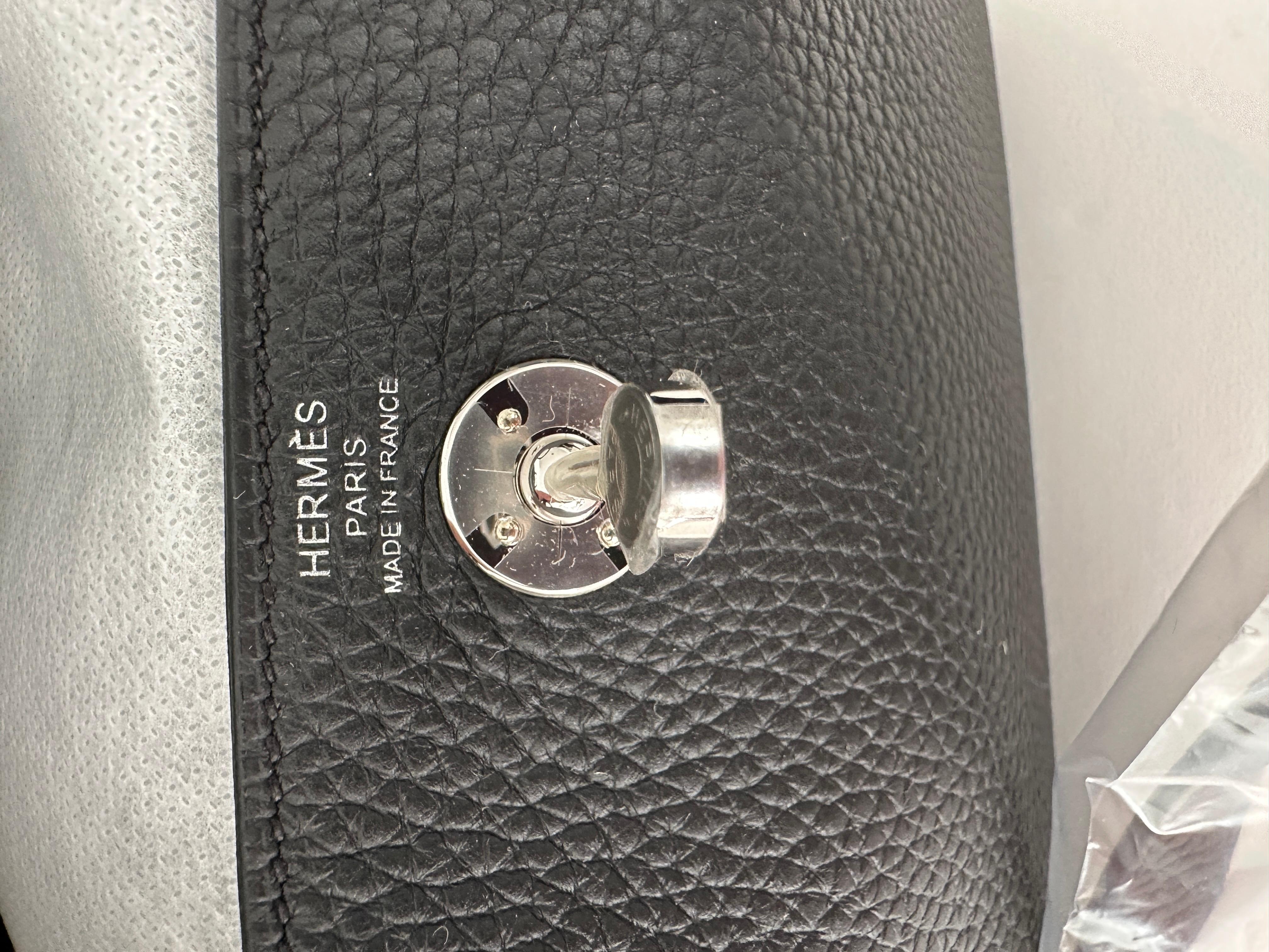 Hermes Mini Lindy 20 Black Palladium Handbag Bag  3