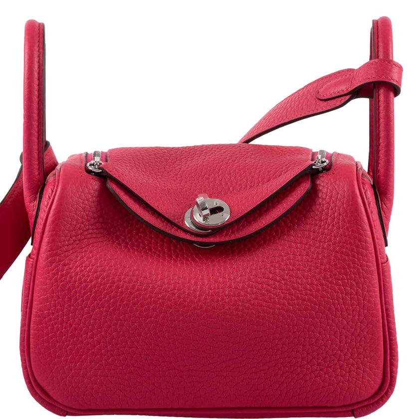 Hermes, Bags, Herms Mini Lindy In Mauve Sylvestre