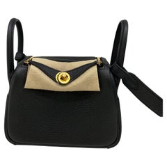 Hermes Mini Lindy Noir GHW