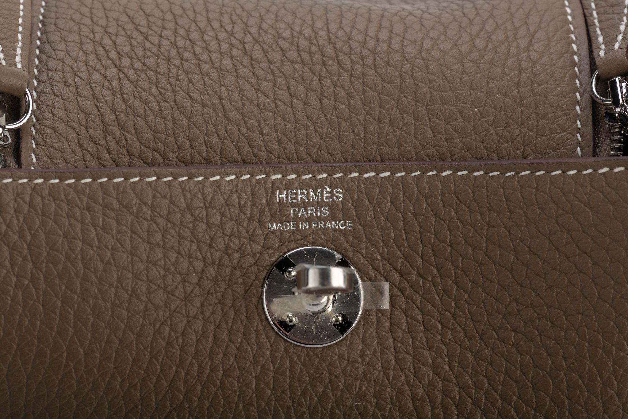 Hermes Mini Lindy Etoupe Togo BNIB  For Sale 2