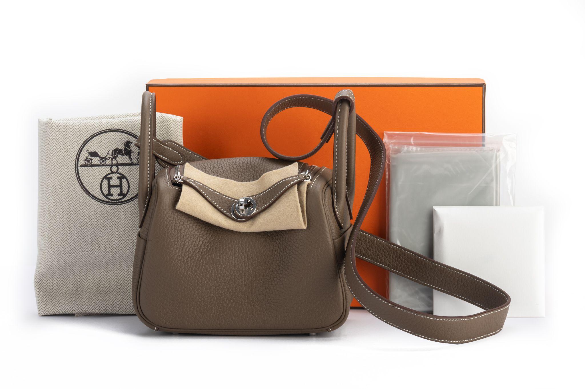 Hermes Mini Lindy Etoupe Togo BNIB For Sale 4