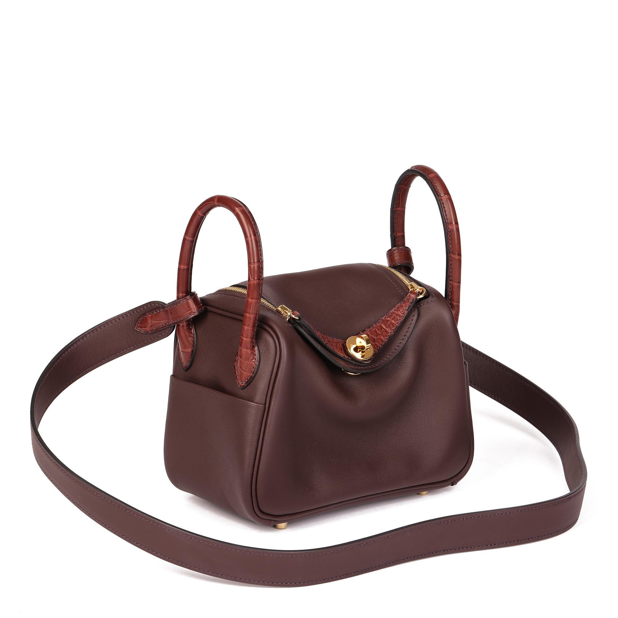 HERMÈS
Rouge Sellier Veau Swift Leather & Matte Mississippiensis Alligator Leather Mini Lindy Touch

Xupes Reference: CB712
Serial Number: Z
Age (Circa): 2021
Accompanied By: Hermès Dust Bag, Box, Harrods Receipt, Care Booklet, Rain Cover,