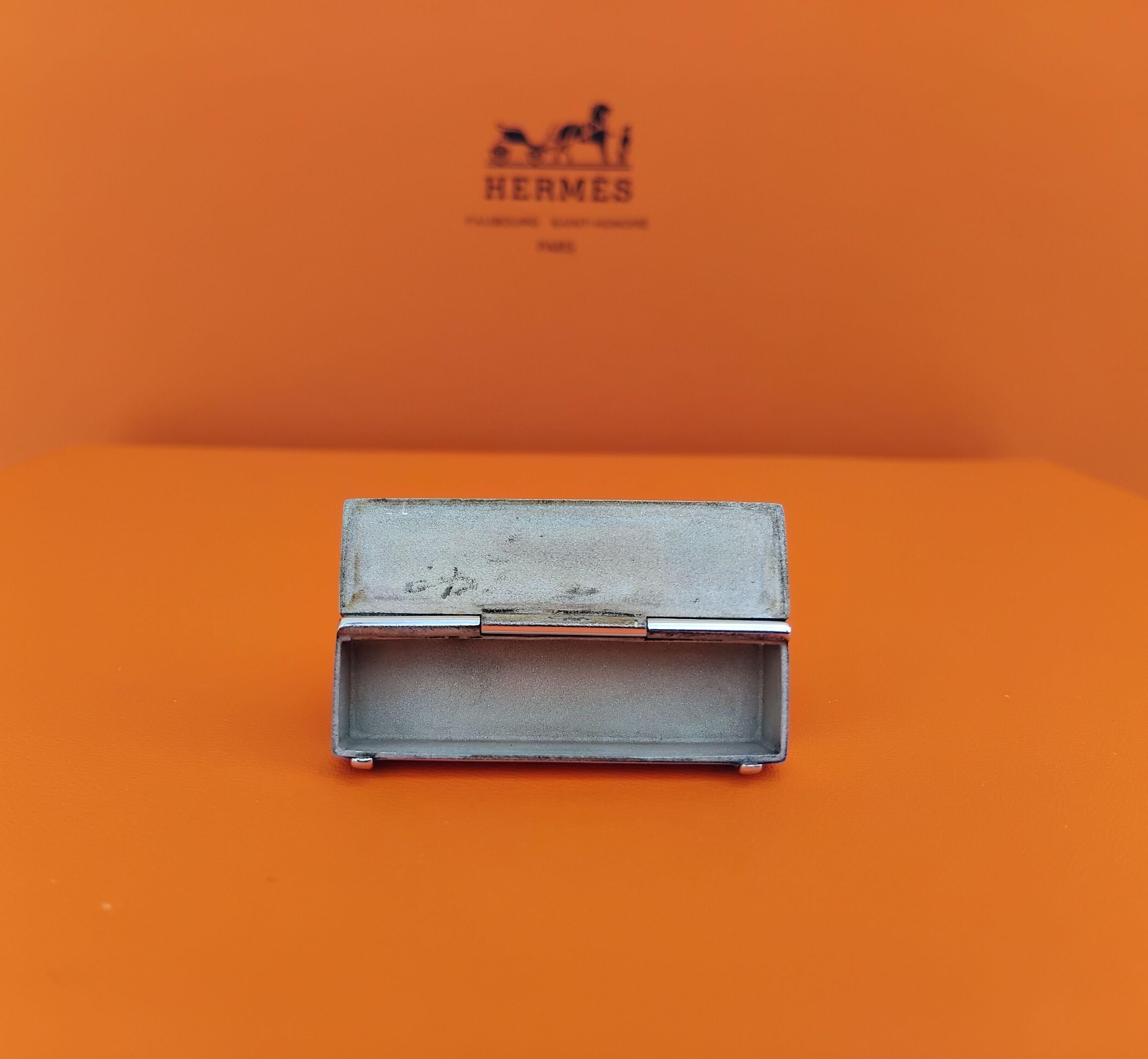 Hermès Mini Micro Bolide Bag Pill Box Mac Pherson Sterling Silver 7