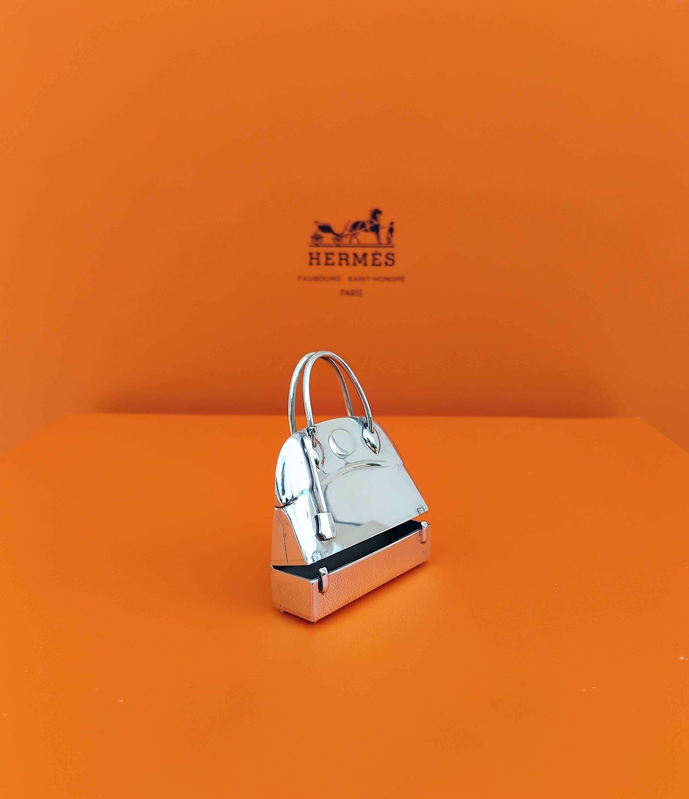 Hermès Mini Micro Bolide Bag Pill Box Mac Pherson Sterling Silver 8