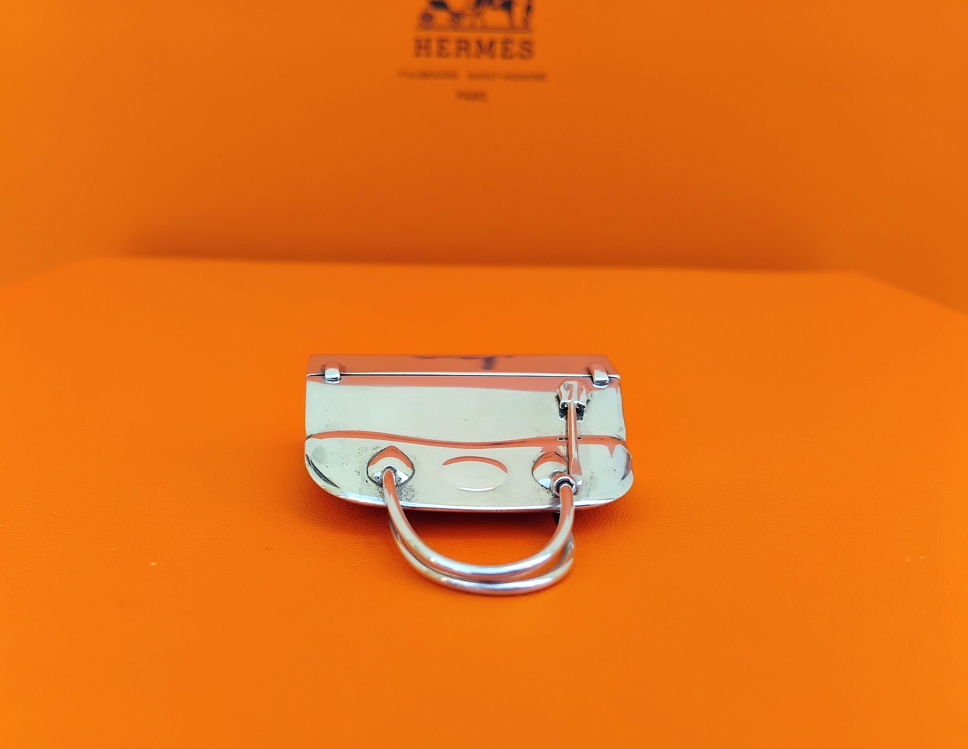 Hermès Mini Micro Bolide Bag Pill Box Mac Pherson Sterling Silver 4