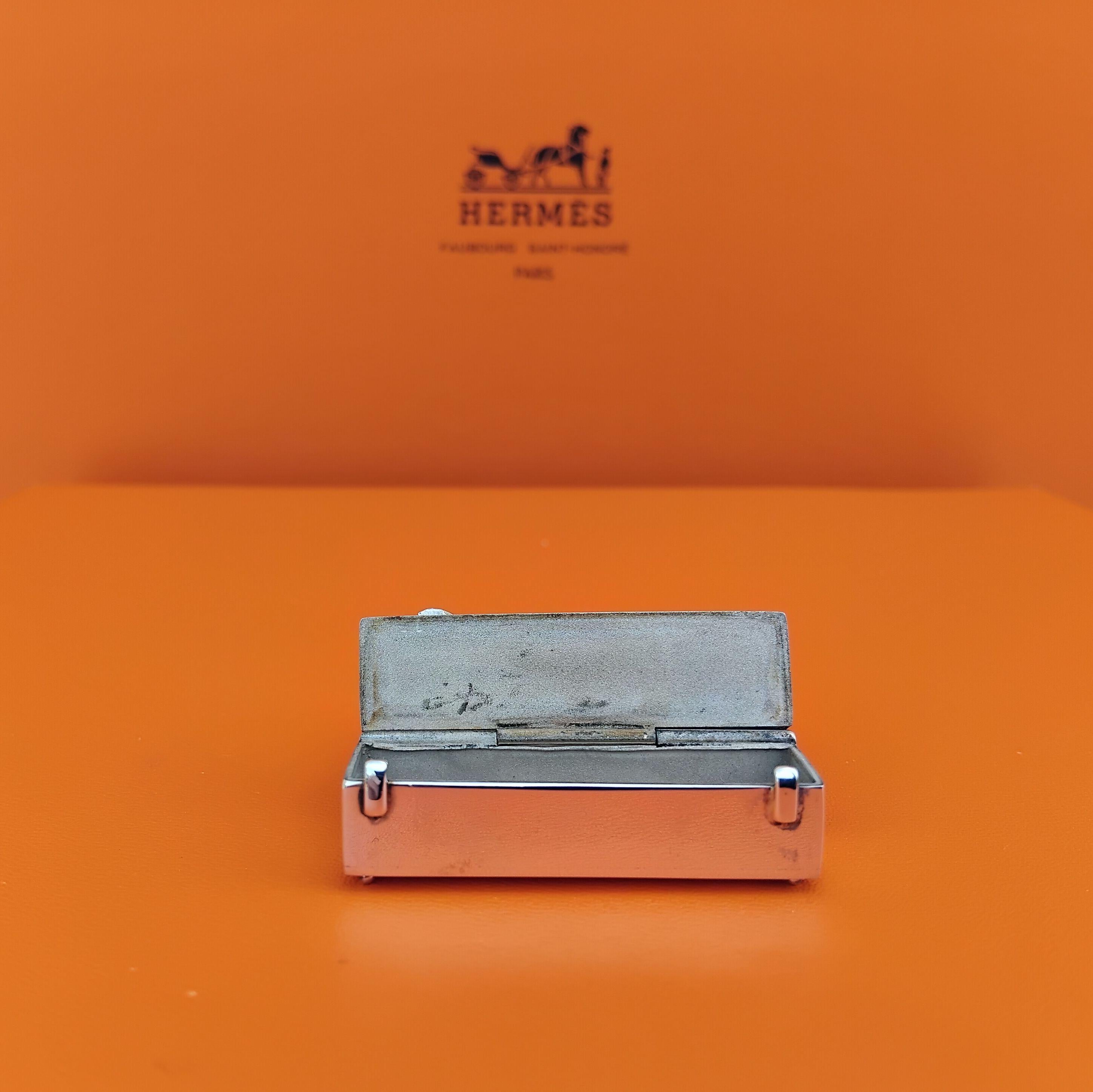 Hermès Mini Micro Bolide Bag Pill Box Mac Pherson Sterling Silver 5