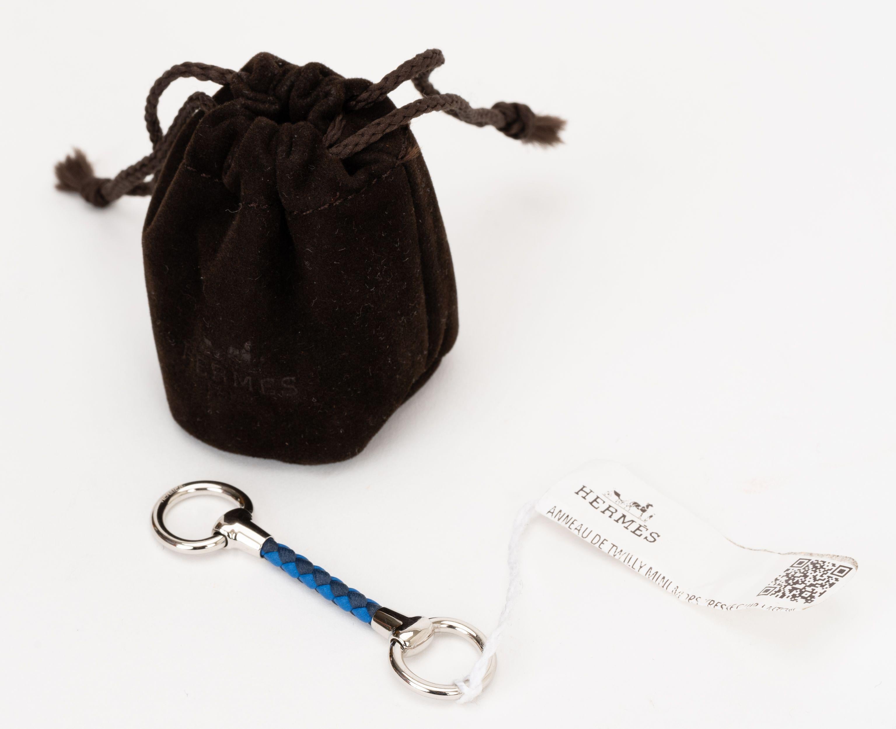 Hermes Mini Mors Tresse Cuir Twilly Ring In New Condition For Sale In West Hollywood, CA