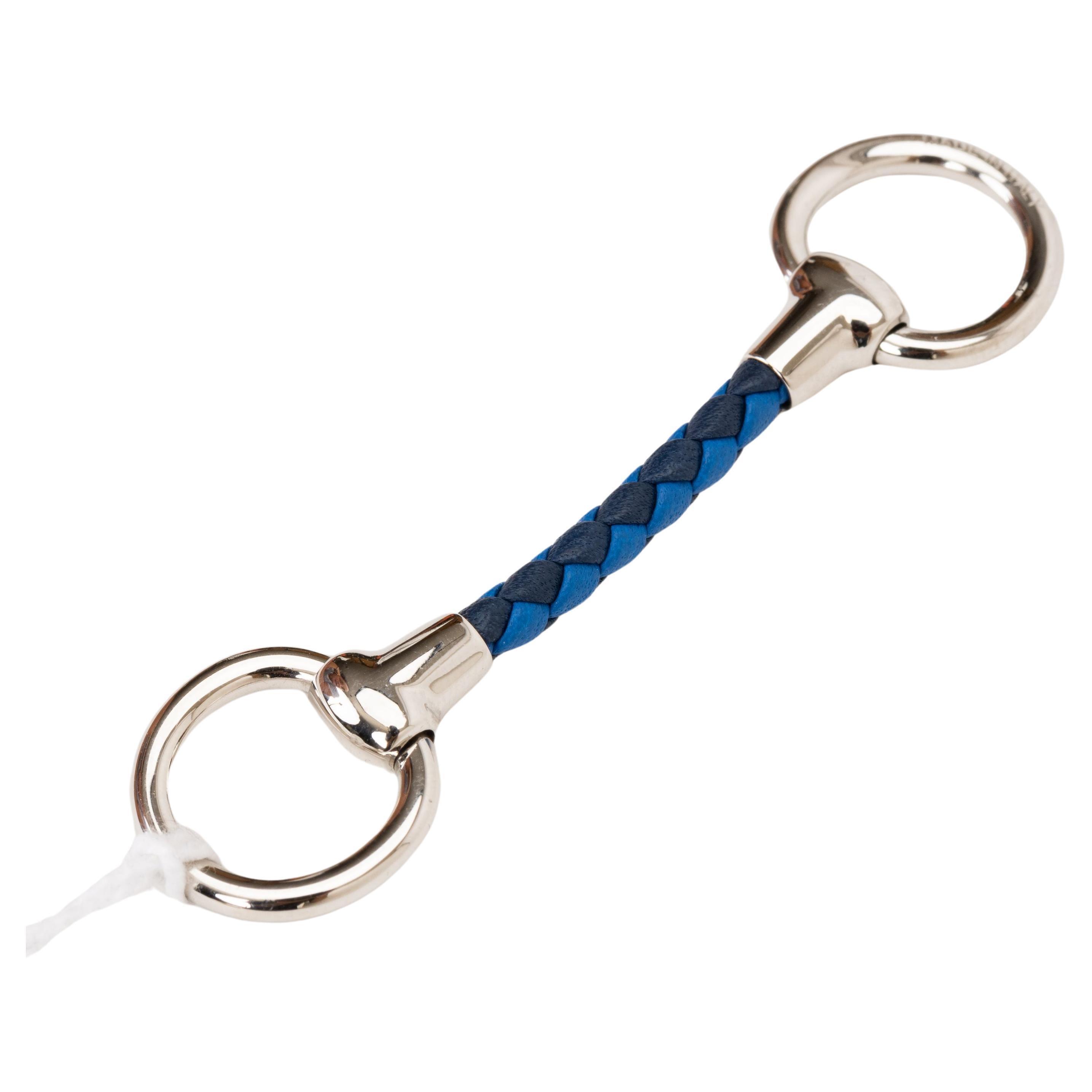 Hermes Mini Mors Tresse Cuir Twilly Ring For Sale