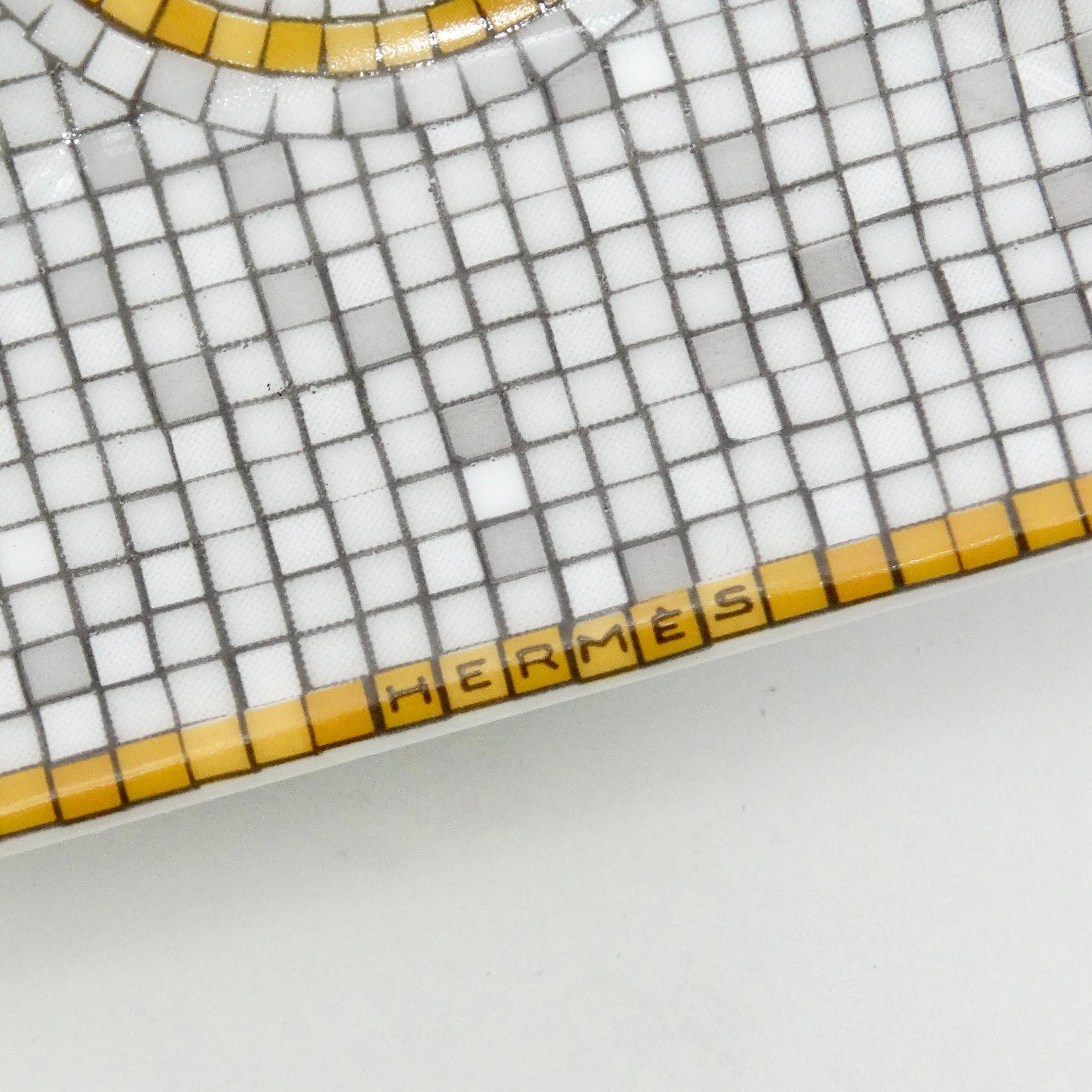 Women's or Men's Hermes Mini Mosaique Square Plate For Sale