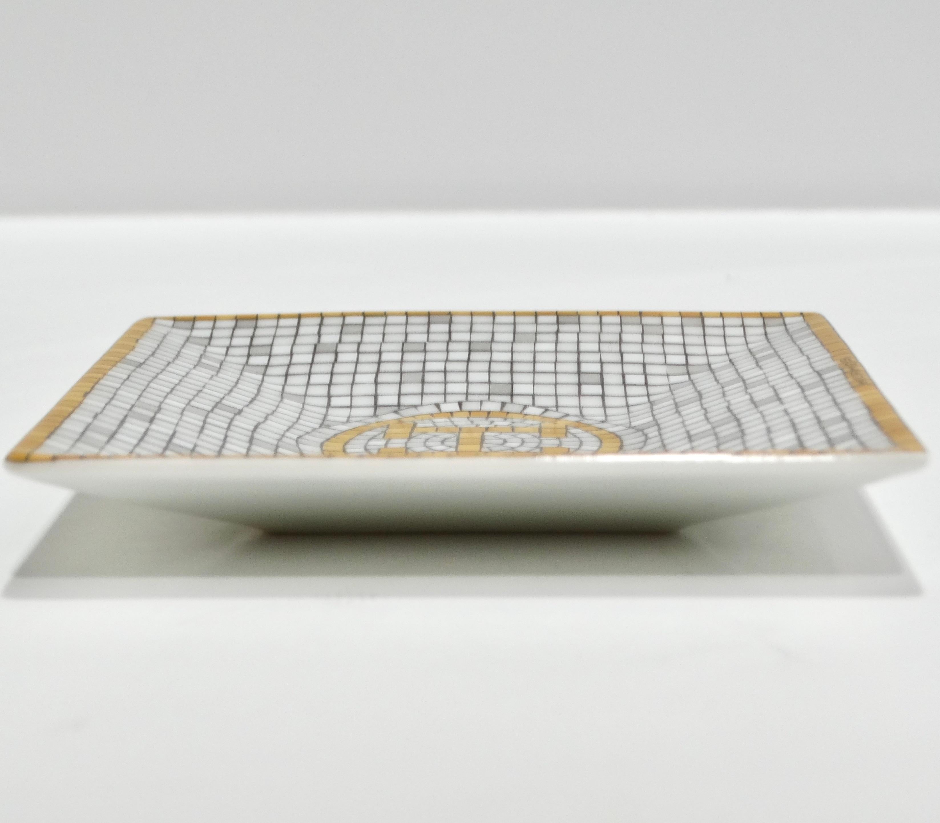Hermes Mini Mosaique Square Plate For Sale 3