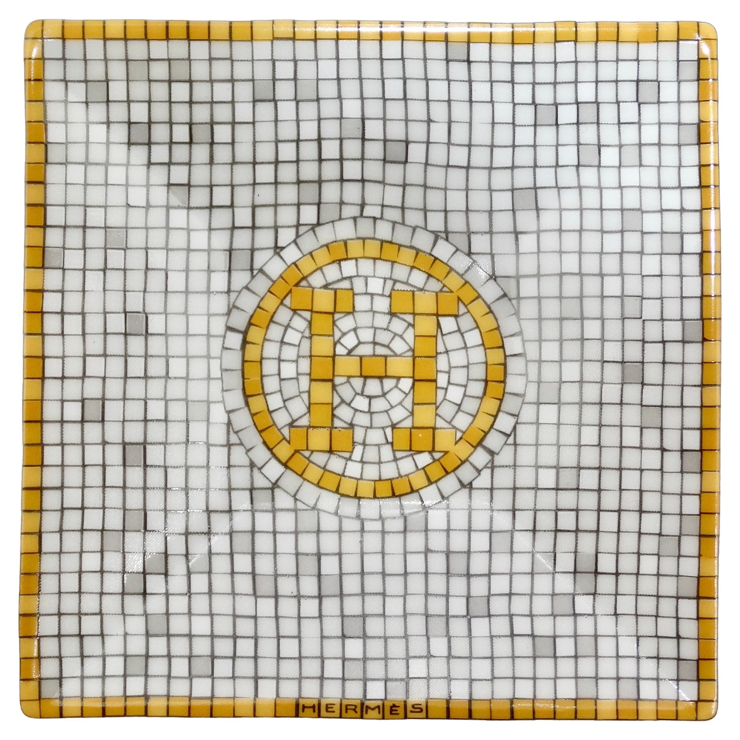 Hermes Mini Mosaique Square Plate For Sale