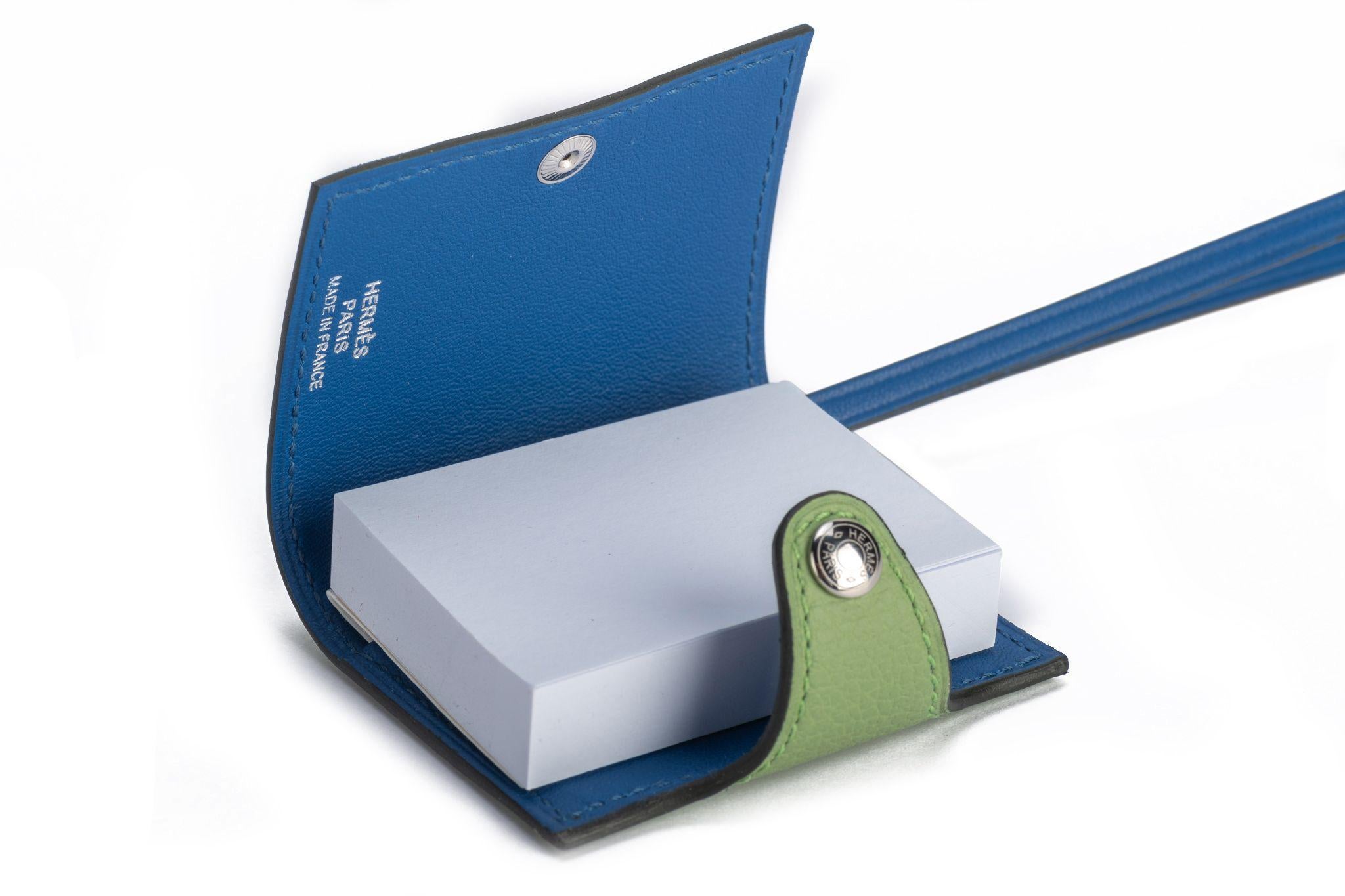 Hermes Mini Notebook Bag Charm Verso For Sale 1