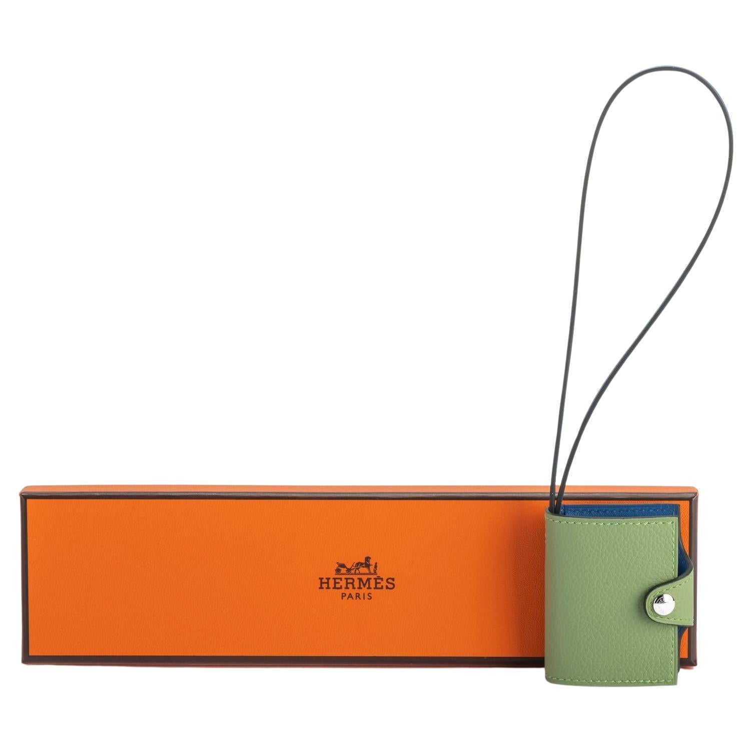 Hermes Mini Notebook Bag Charm Verso For Sale