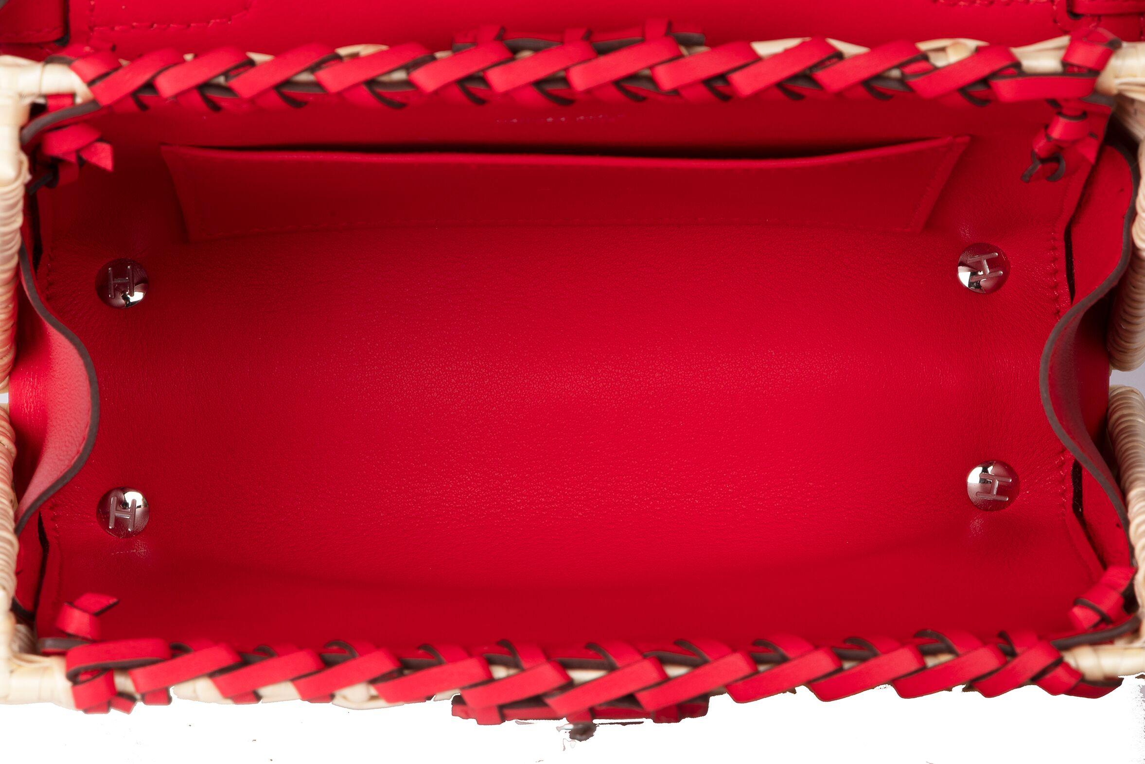 Hermes Mini Picnic Kelly Bag Rouge de Coeur 20cm 2