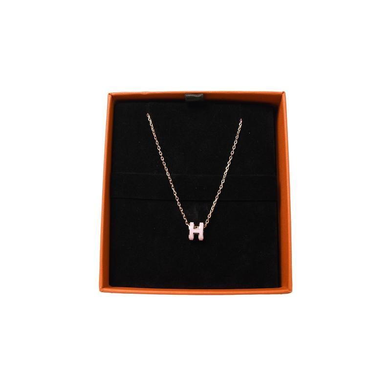 hermes h necklace