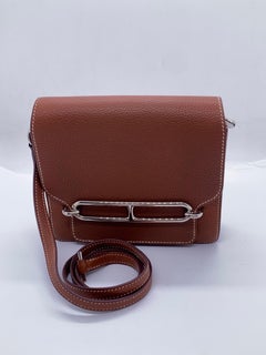 HERMES Mini Roulis 18 Shoulder Crossbody Bag Silver Hardwear 2021