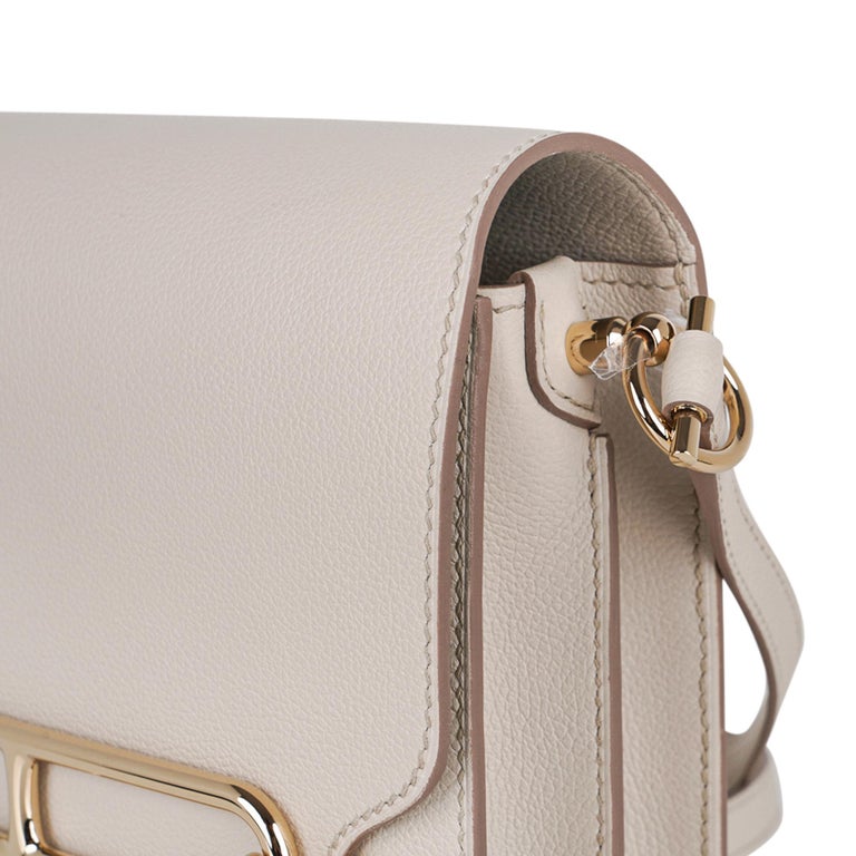 Hermes Mini Roulis Bag Beton Permabrass Hardware Evercolor Leather New ...