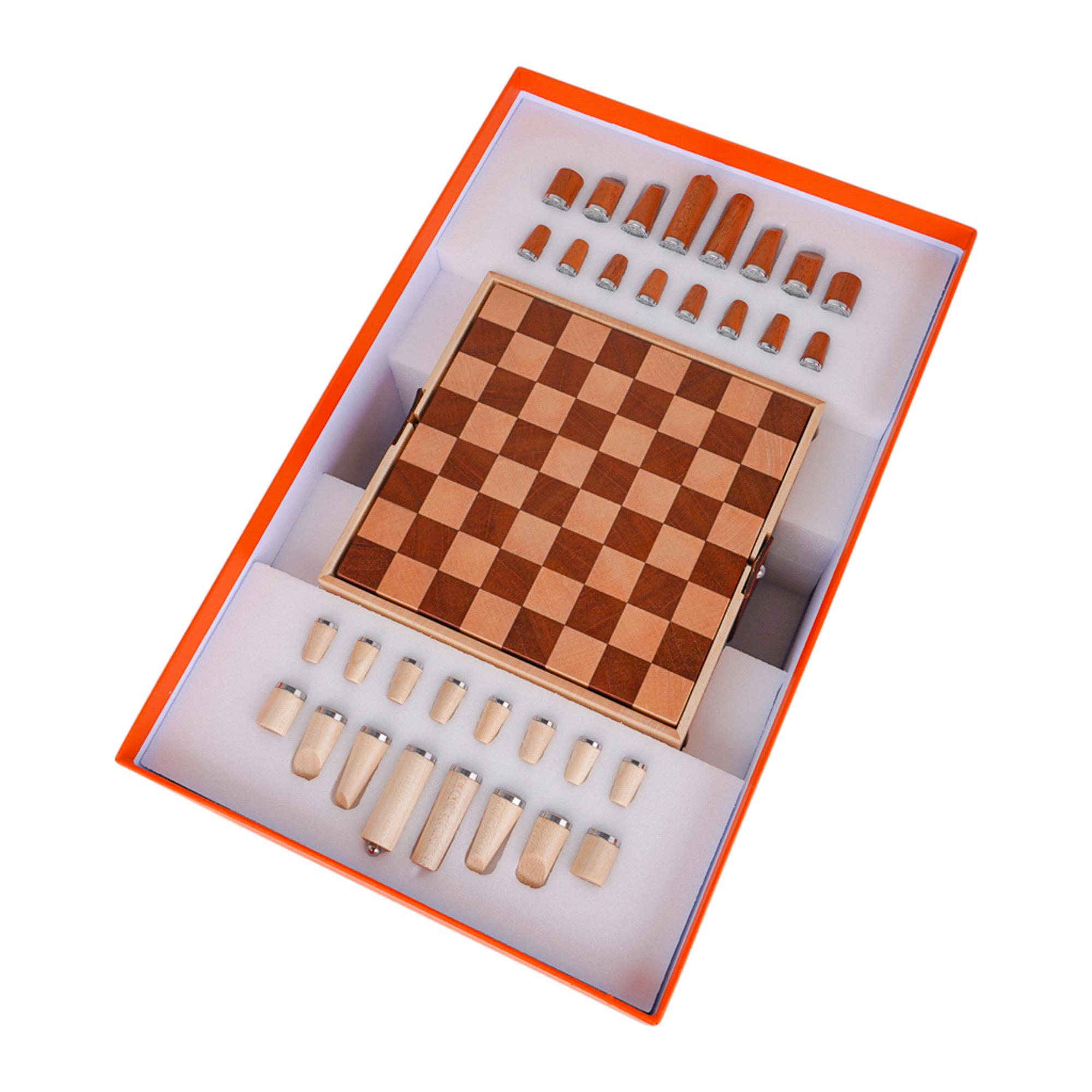 Hermes Mini Samarcande Chess Set Let's Play! New w/ Box 4