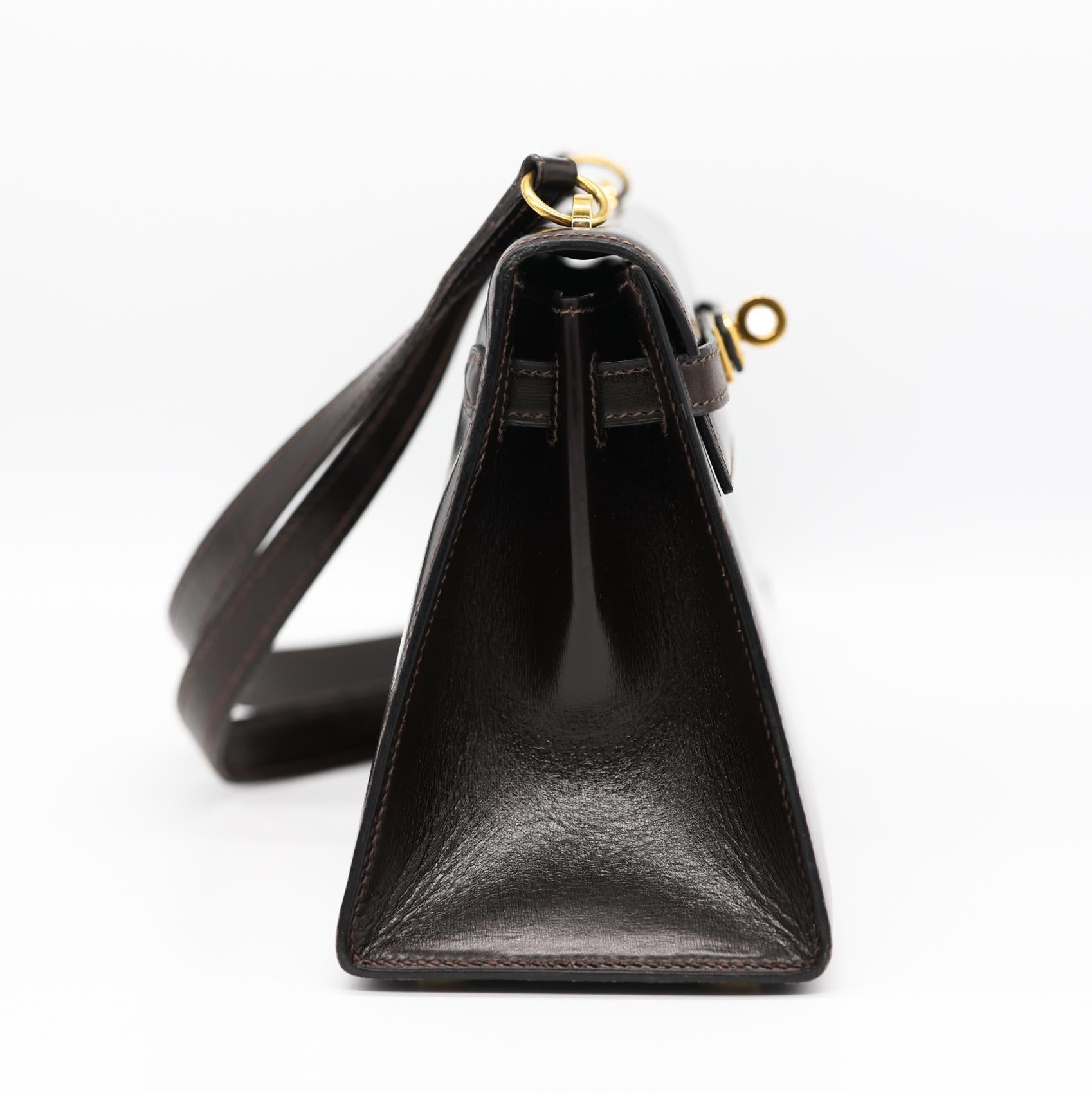 Black Hermès Mini Sellier Box Calf 