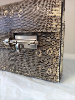 Hermès Mini Verrou Lizard Ombré SHW
