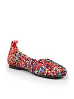 Hermès Minorque Woven Ballet Flats Size IT 38