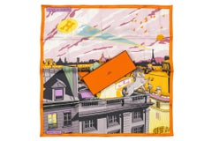 Foulard en soie "Minuit au Faubourg" Hermès