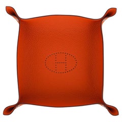 Hermes Mises Et Relances Change Tray  Plateau de bureau orange