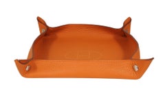 Hermes Mises et Relances H Evelyne Change Tray Potiron Key Wallet Money Cigar