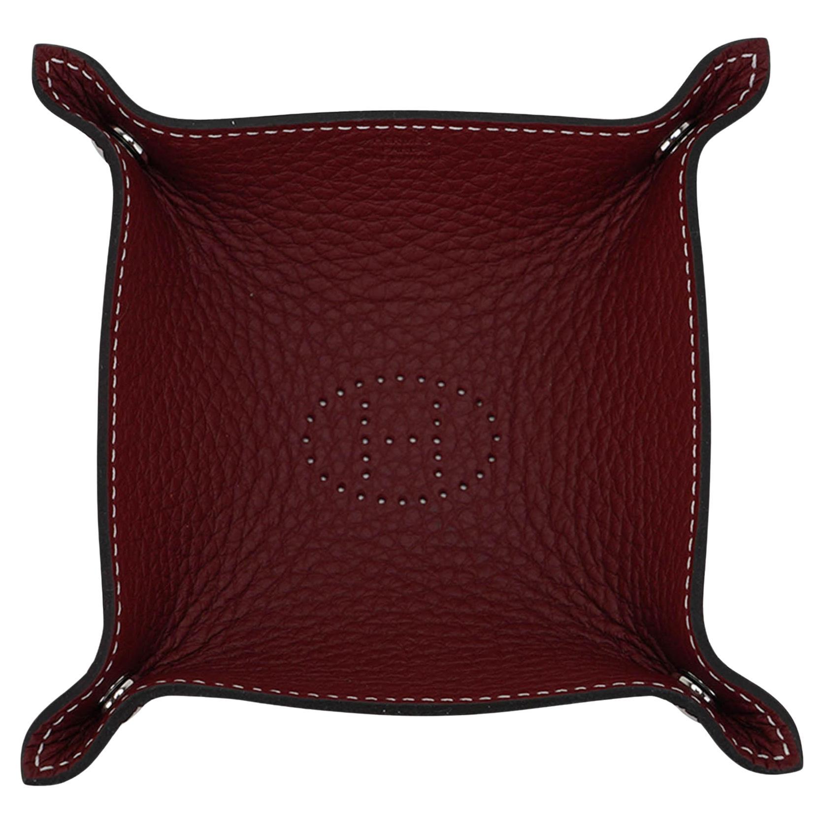 Hermes Mises Et Relances Mini Change Tray Rouge H For Sale