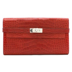 Hermes Mississippiensis Braise Kelly Classic Wallet