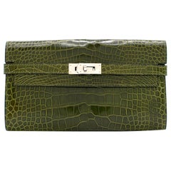 Hermes Mississippiensis Vert Veronese Kelly Classic Wallet