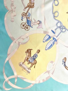 HERMES MOBILE TOYS 1984  By Nina silk scarf
